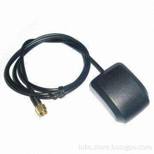 GPS antenna with Fakra/SMA/F-connectors, 3M RG174 coaxial cable